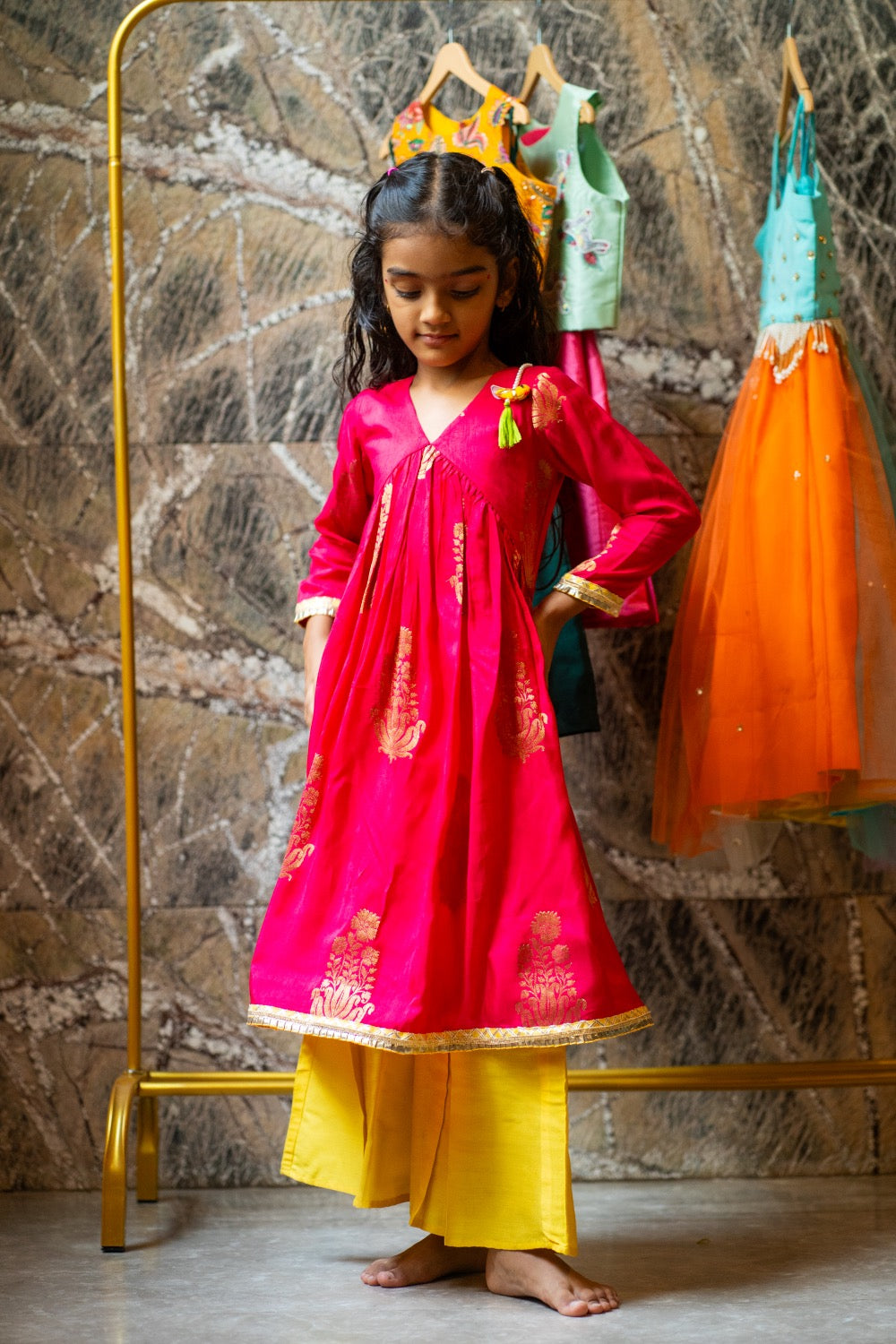 Cotton Silk Kurta Co‑ord