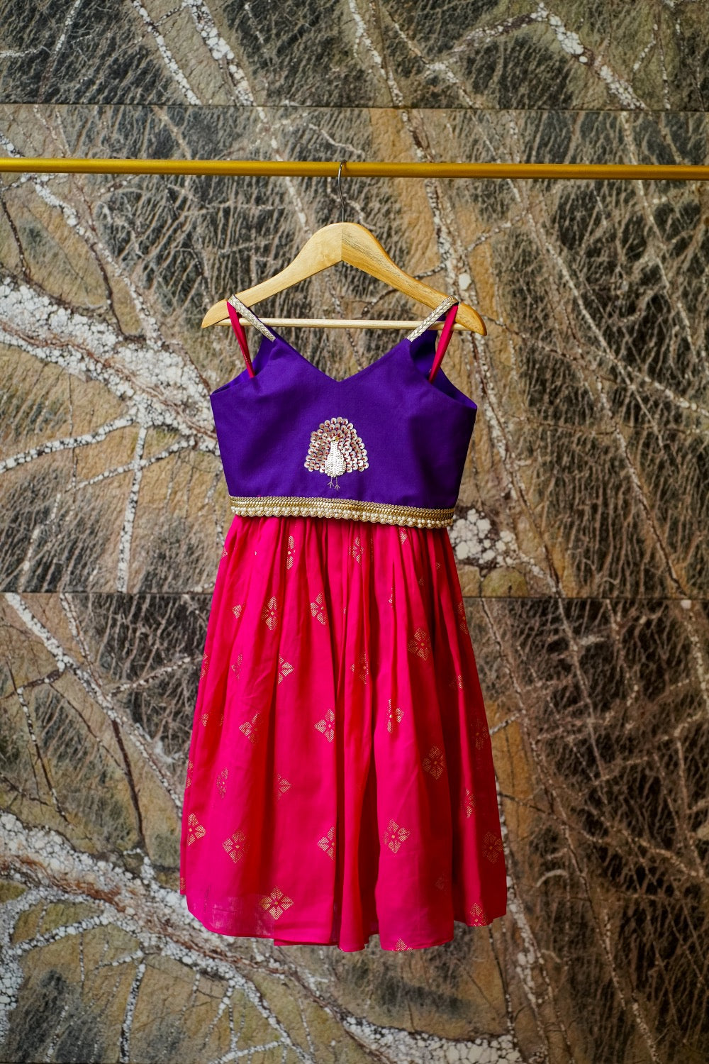 Peacock Garden Cotton Kurta Set