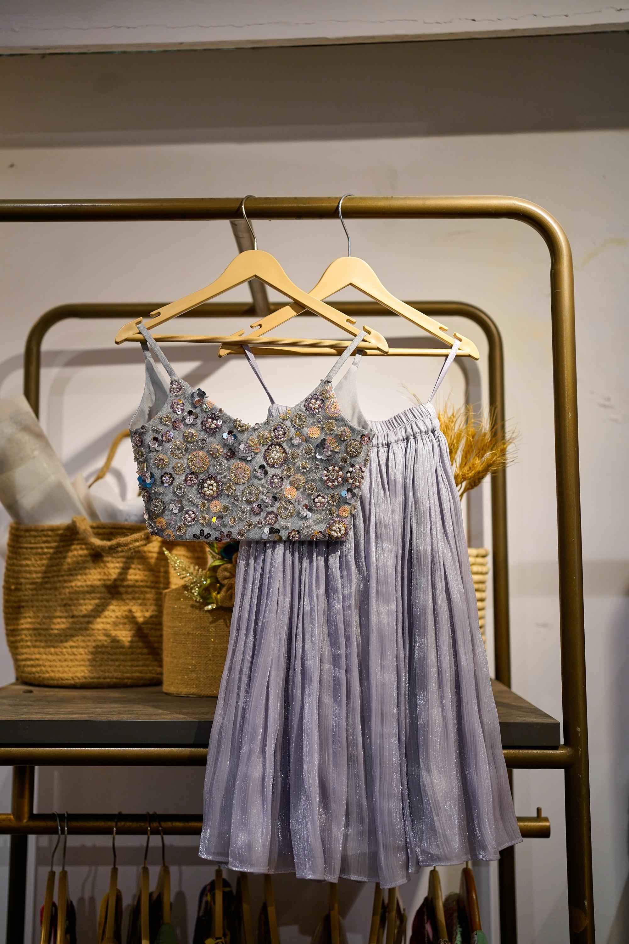 Sitara Glam Tissue Sharara Set