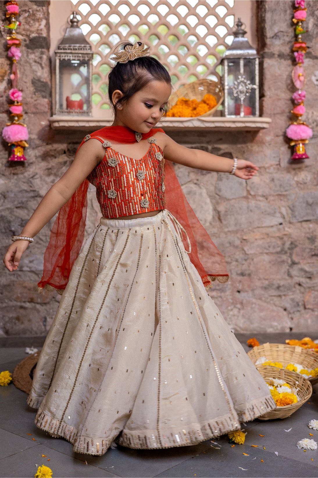 Tissue Couture Lehenga Set