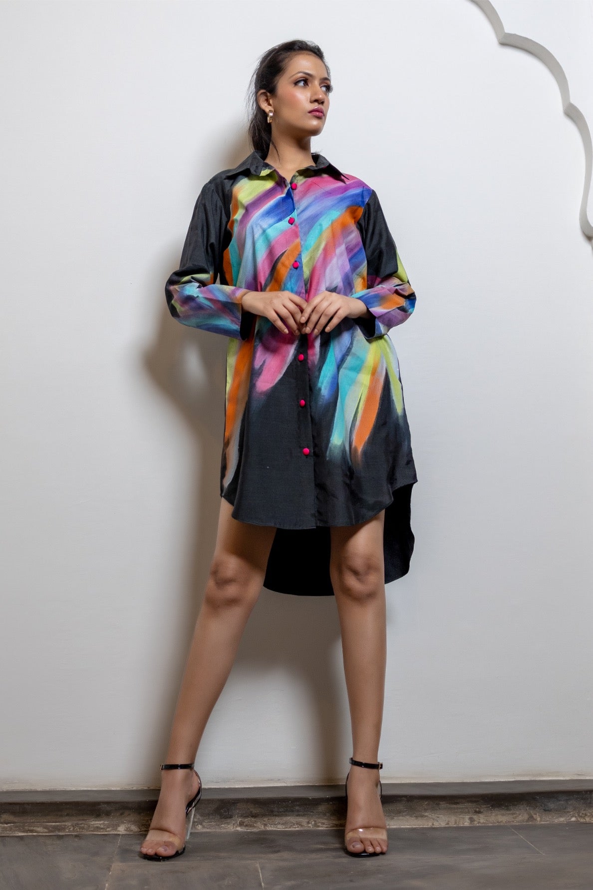 Unicorn Muslin Shirt – Hand‑Painted