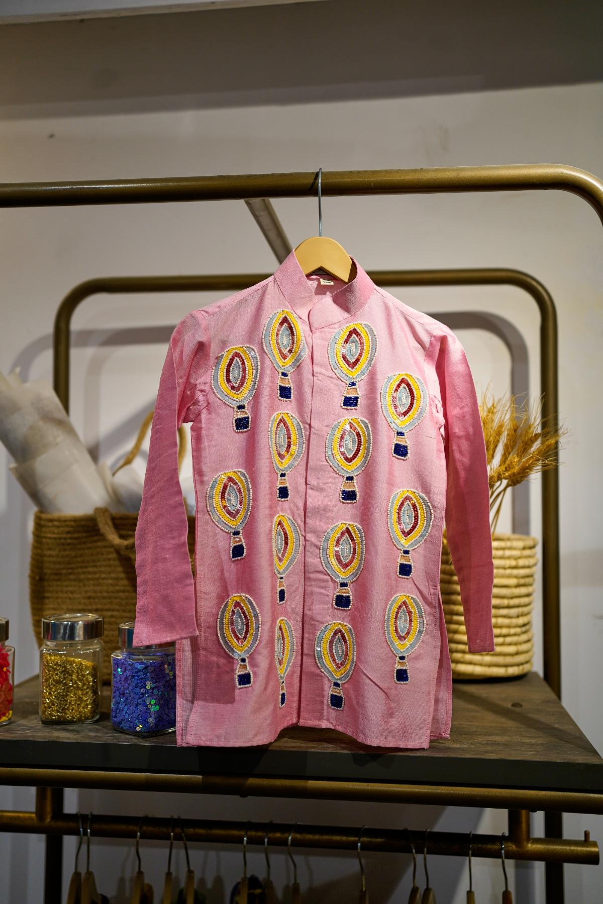 Blush Hot Air Balloon Kurta