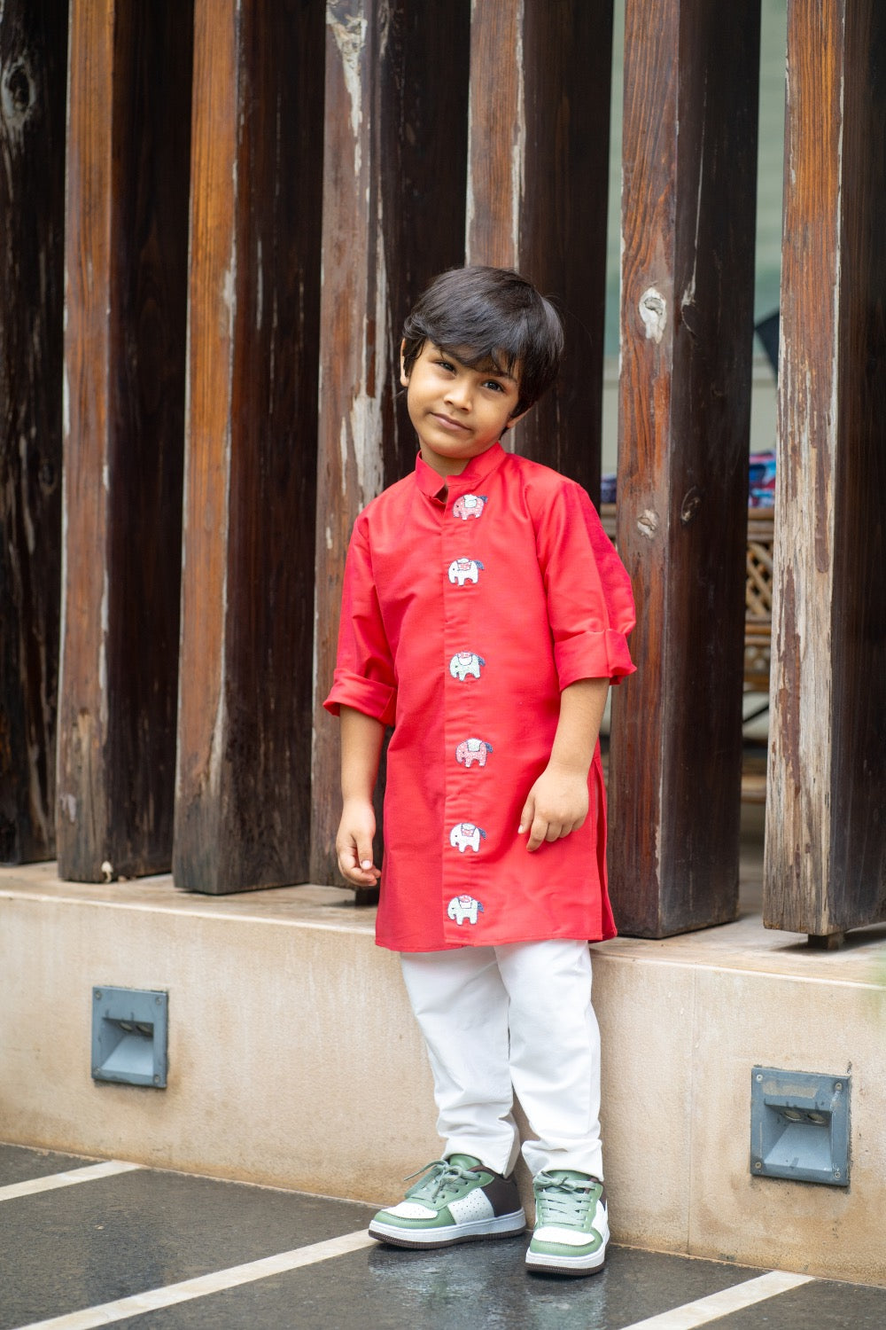 Scarlet Elephant Kurta