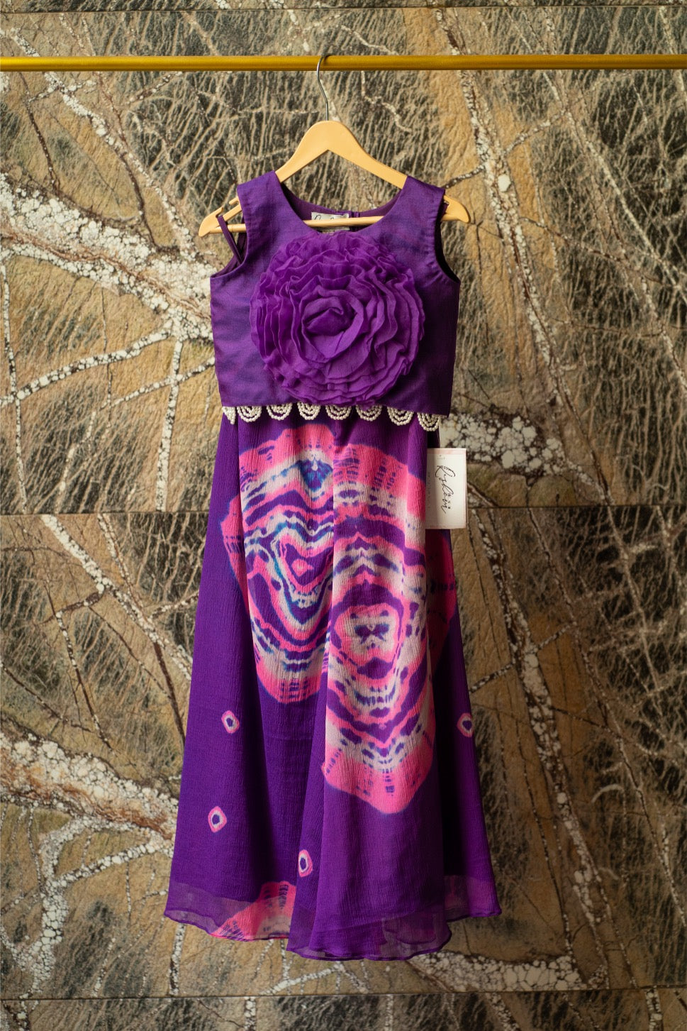 Chiffon Sharara with Organza Blouse