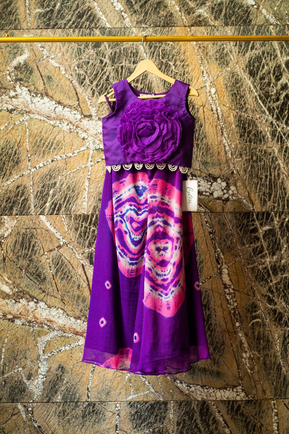 Chiffon Sharara with Organza Blouse